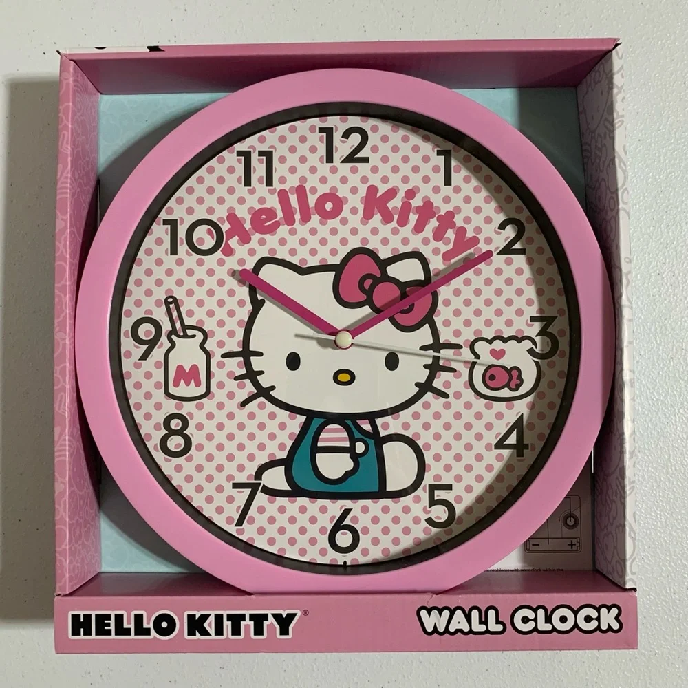 Hello Kitty by Sanrio Analog Wall Clock-New in Box